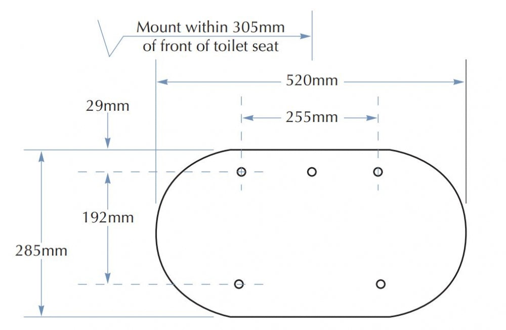 Bradley 5425 Double Jumbo Toilet Roll Dispenser