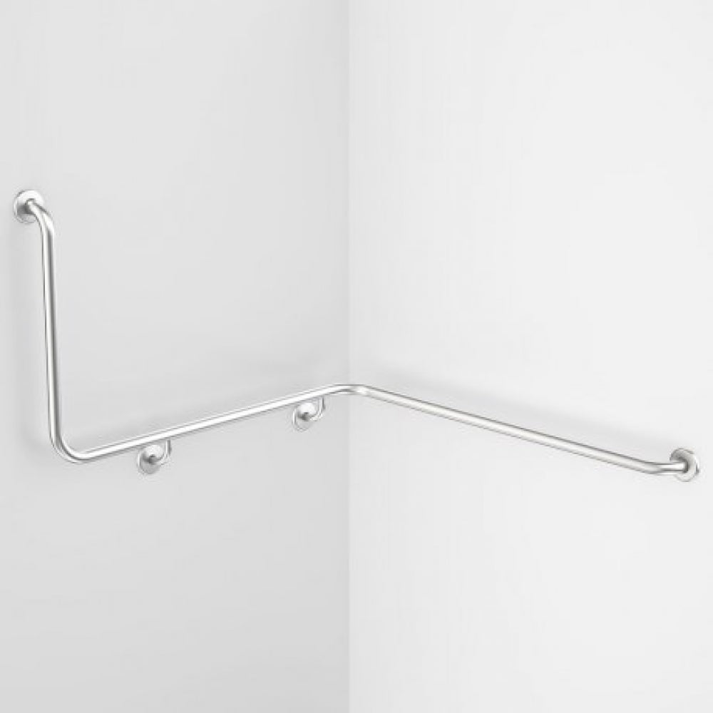 Caroma Care Support 687467SS 90 Degree Angled Grab Rail 1100x1030 Right Hand