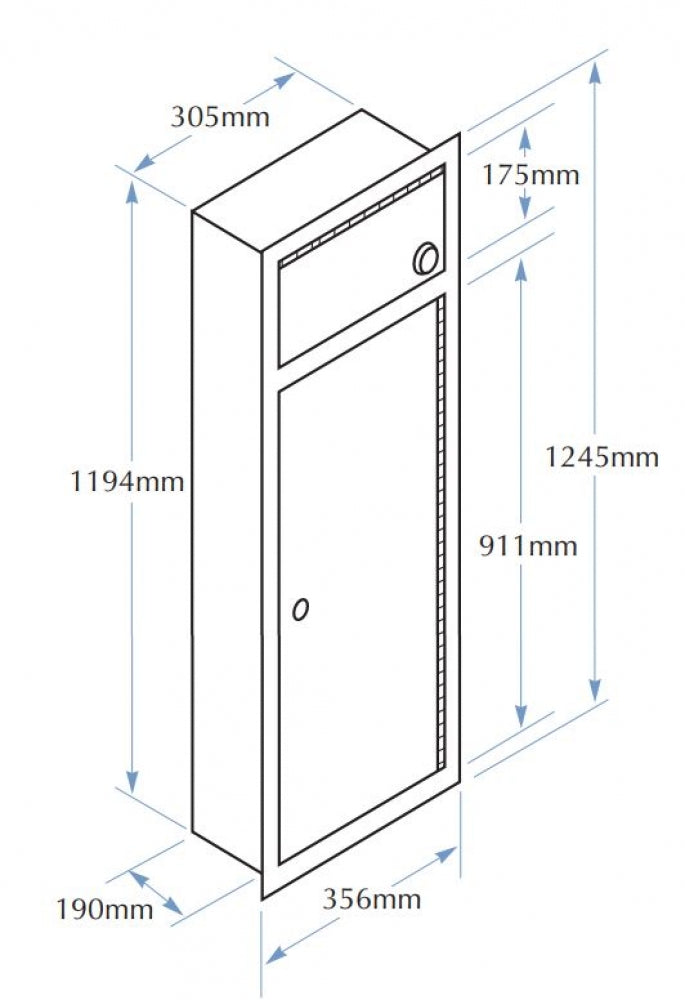 Bradley 315-35 Waste Receptacle 34L