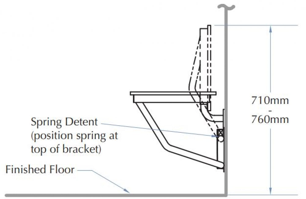 Bradley 9562-24 Folding Shower Seat
