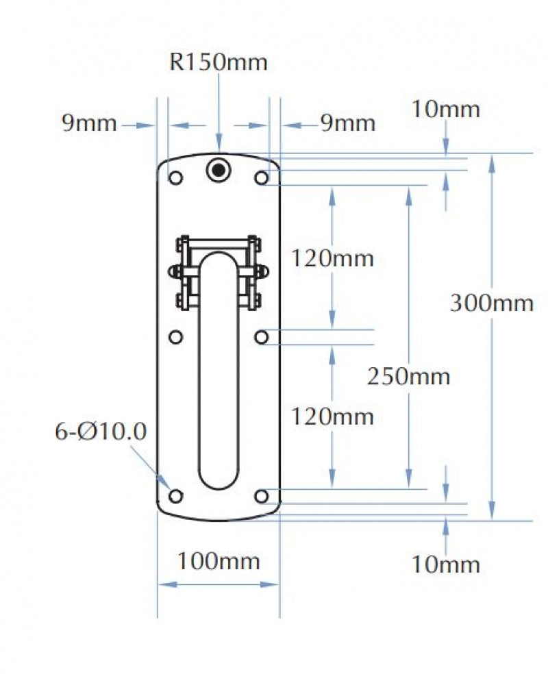 Bradley 832 Drop Down Rail Nurse Call and Toilet Roll Holder