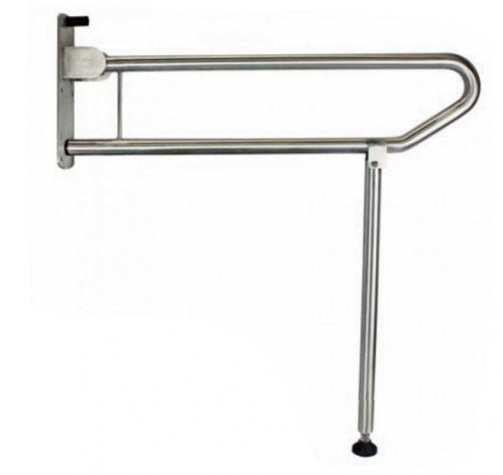 Bradley 832-101 Bariatric Drop Down Grab Rail with Supporting Leg