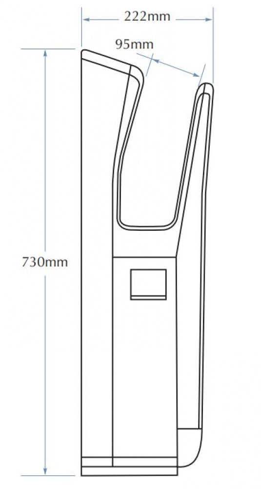 Bradley RUNOUT Airstream 220-702 Hand Dryer