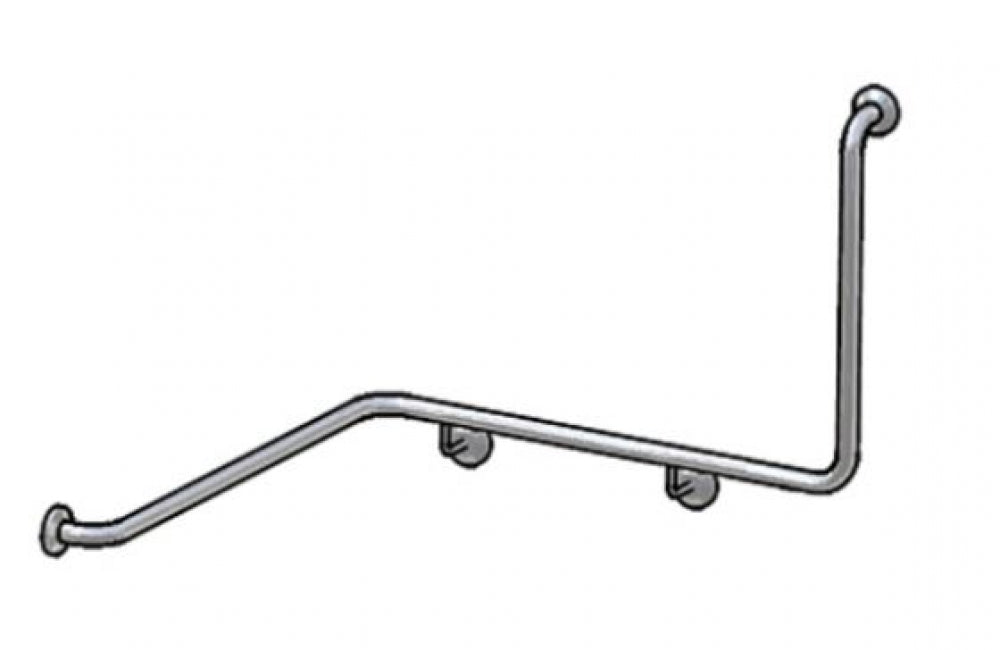 Bradley 832 Corner Toilet Grab Rail 90 Degree Left Hand