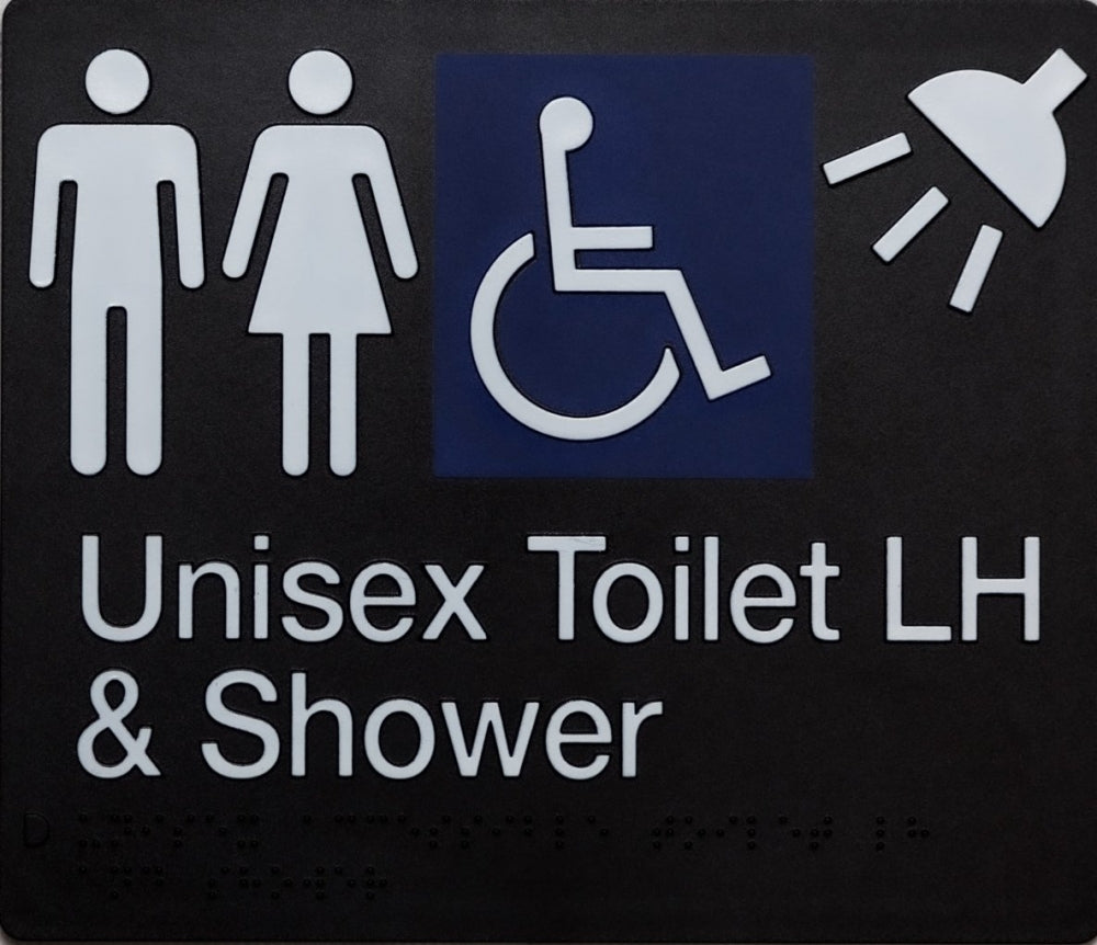 BEST BUY MFDTS/LH-BLACK Unisex Toilet LH and Shower