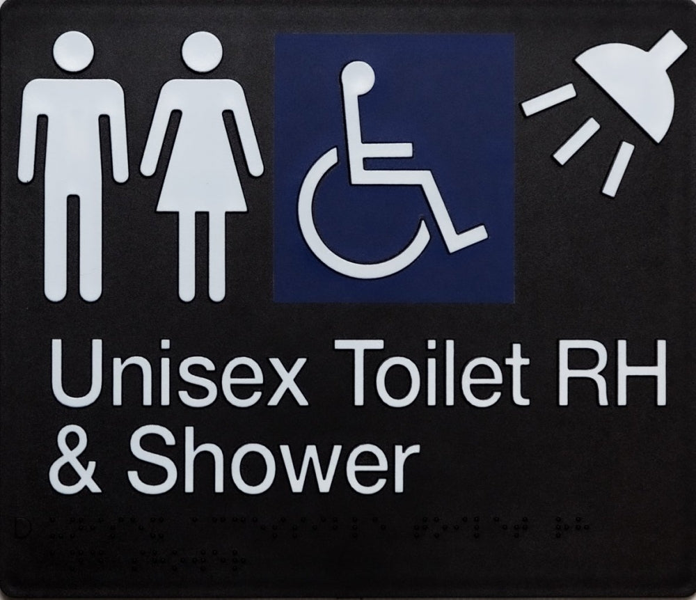 BEST BUY MFDTS/RH-BLACK Unisex Toilet RH and Shower