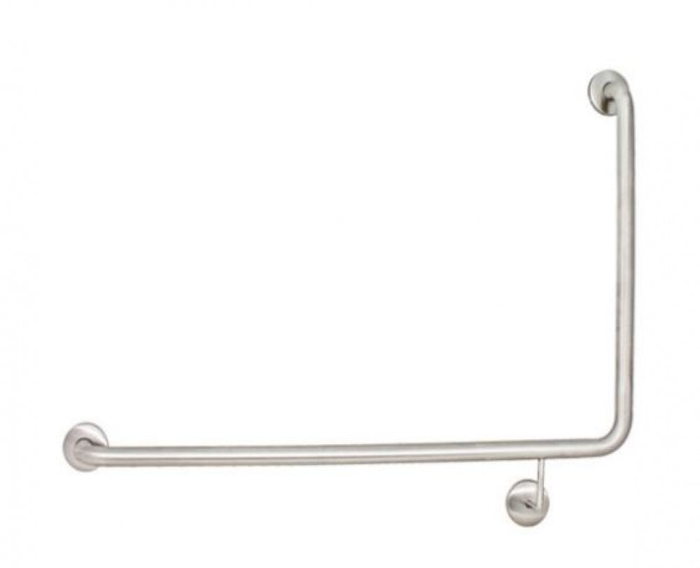 Bradley 812 Toilet Grab Rail 90 Degree Left Hand 38mm Dia