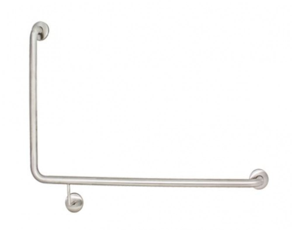 Bradley 812 Toilet Grab Rail 90 Degree Right Hand 38mm Dia