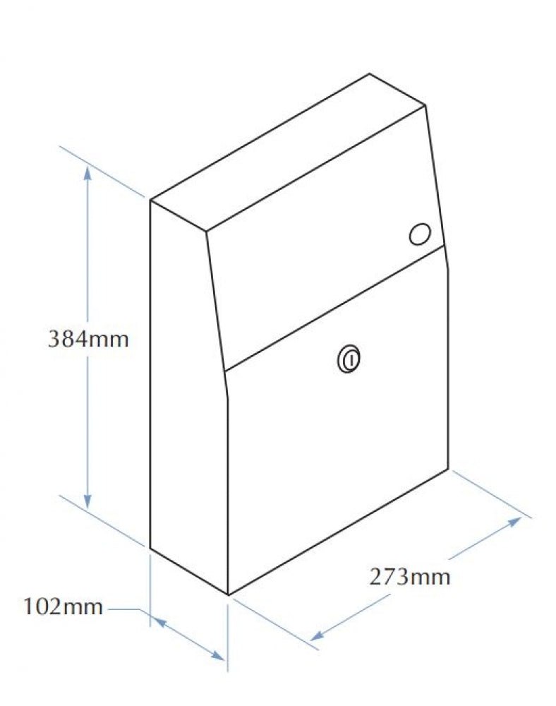 Bradley 4722-15 Napkin Disposal Unit 5.7L