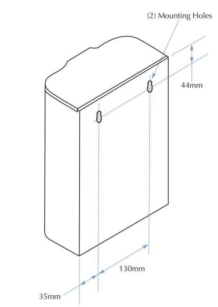 Bradley 4781-15 Napkin Disposal Unit 6.9L