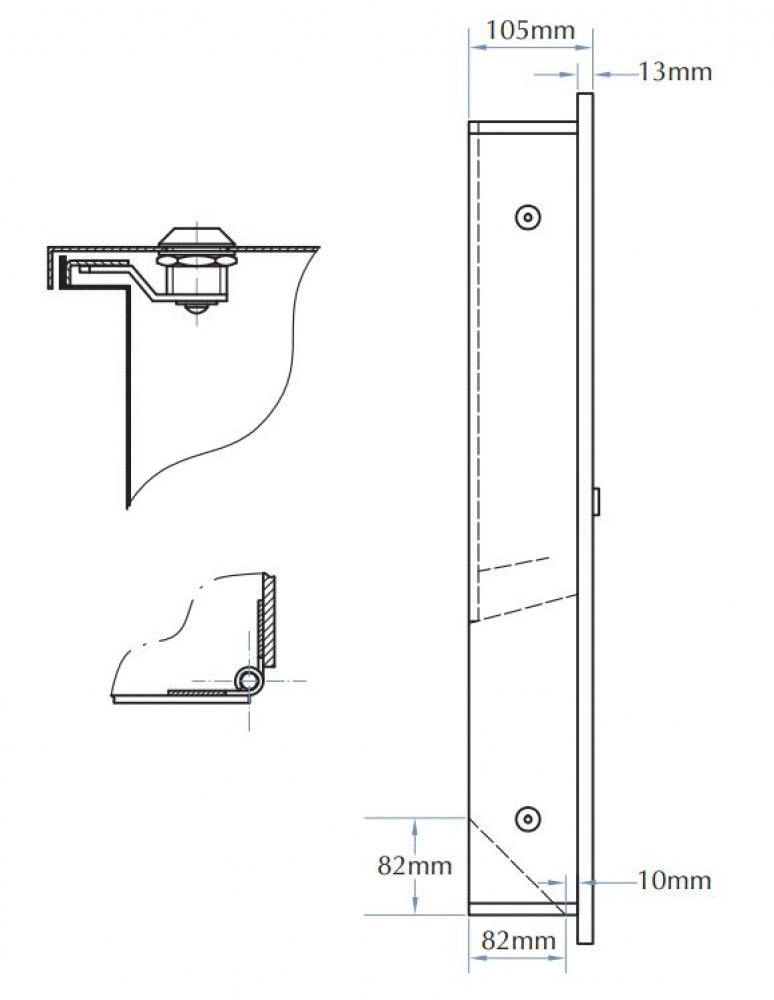 Bradley Contemporary 2447 Paper Towel Dispenser