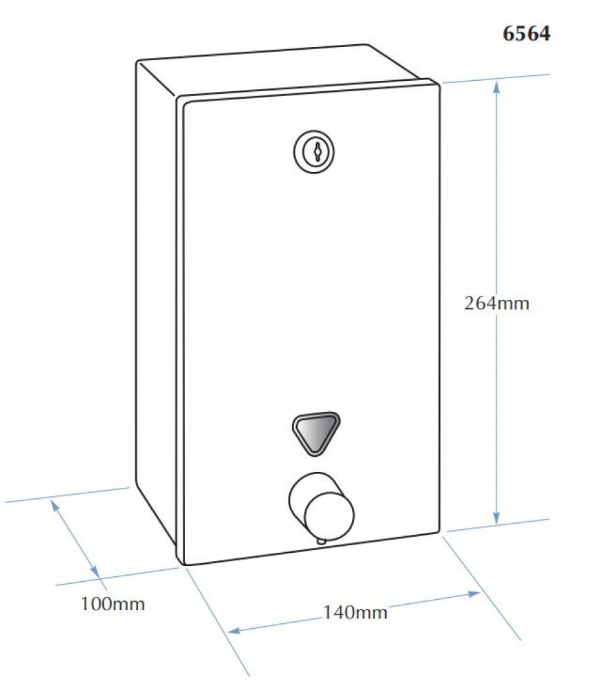 Bradley Contemporary 6564 Liquid Soap Dispenser