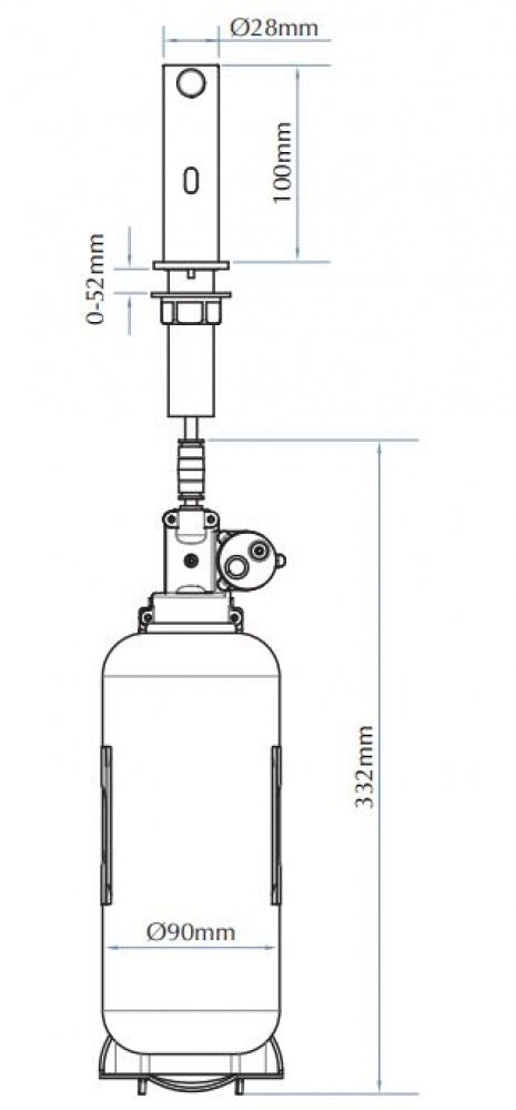Bradley 6333-OP1 Bench Mounted Sensor Soap Dispenser Liquid
