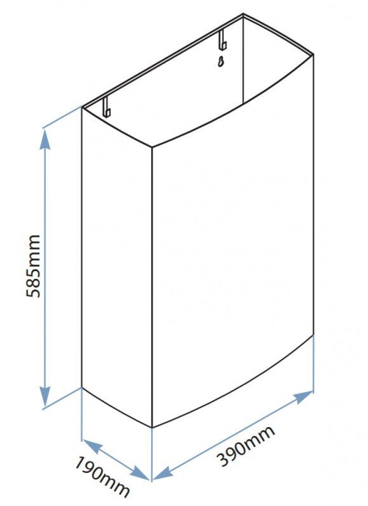 Bradley 360 Waste Receptacle 40L Curved