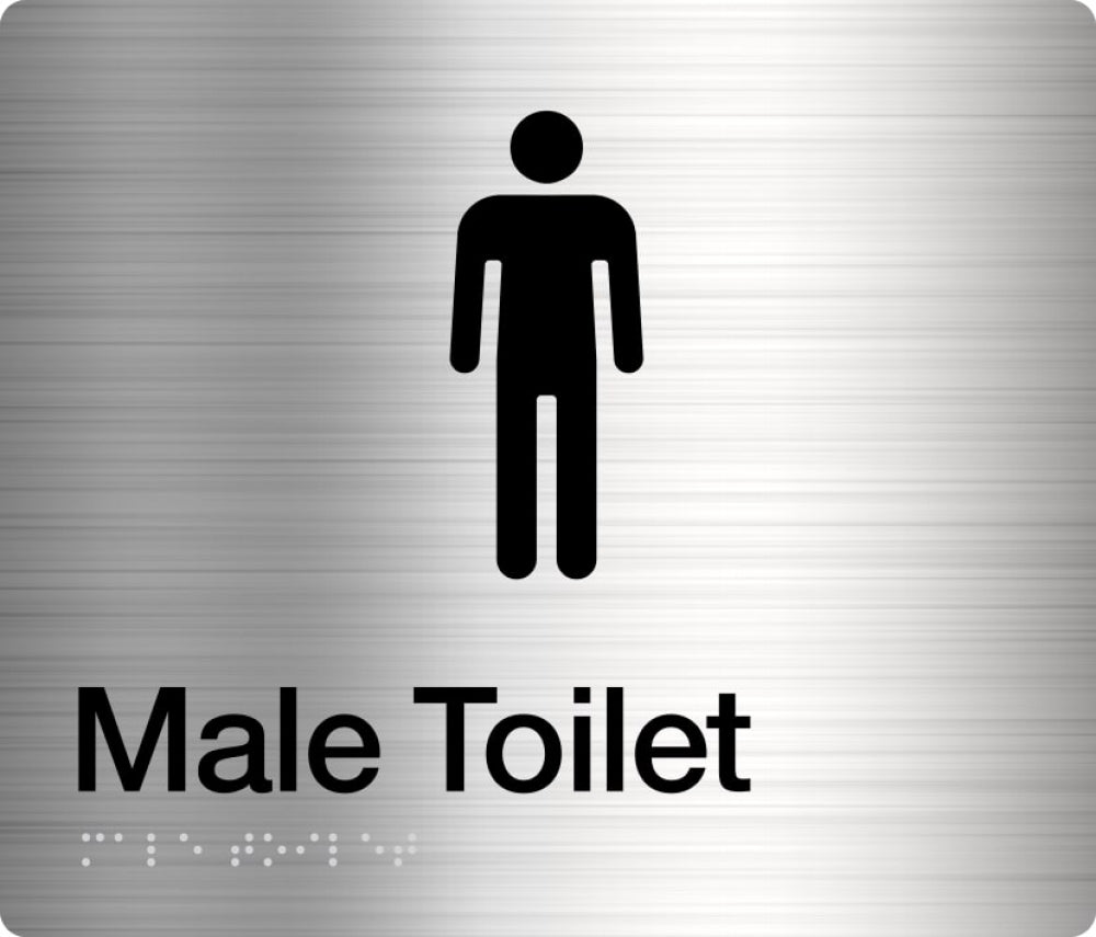 BEST BUY MT Male Toilet Sign Braille