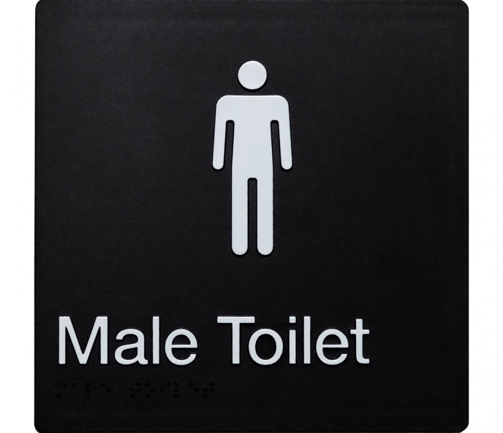 BEST BUY MT Male Toilet Sign Braille