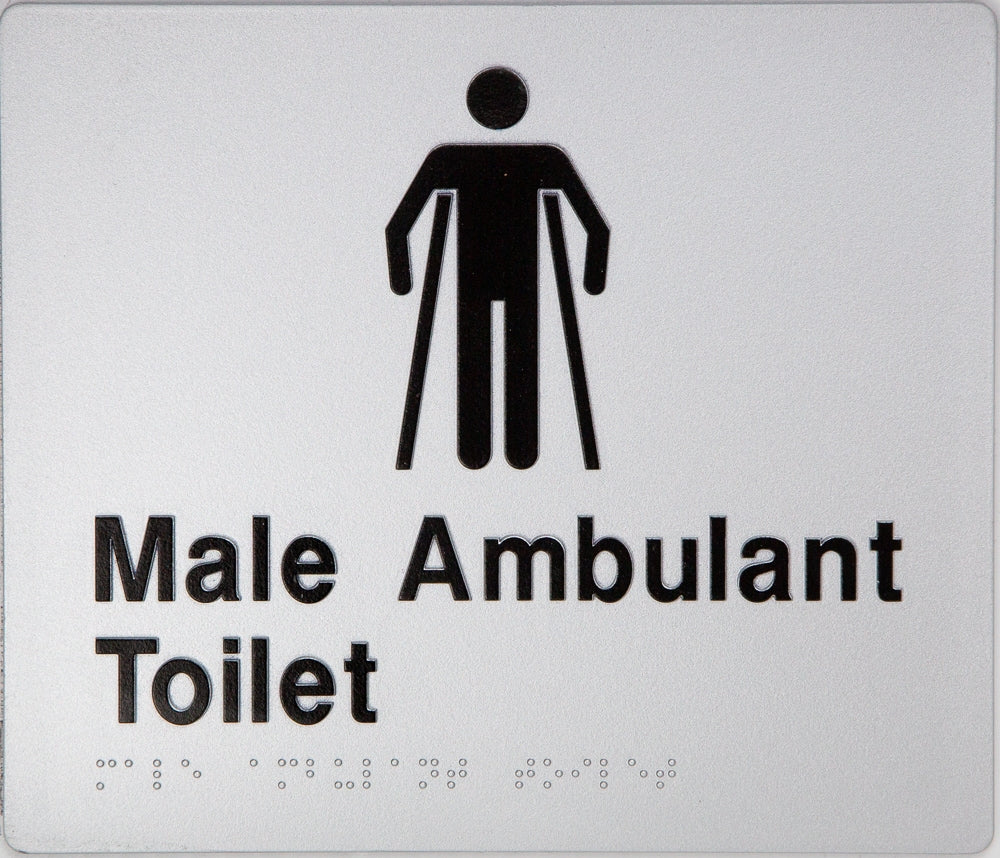 BEST BUY MAT Male Ambulant Toilet Sign Braille