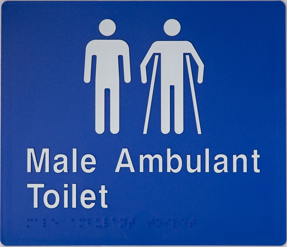 BEST BUY MMAT Male Toilet and Male Ambulant Toilet Sign Braille
