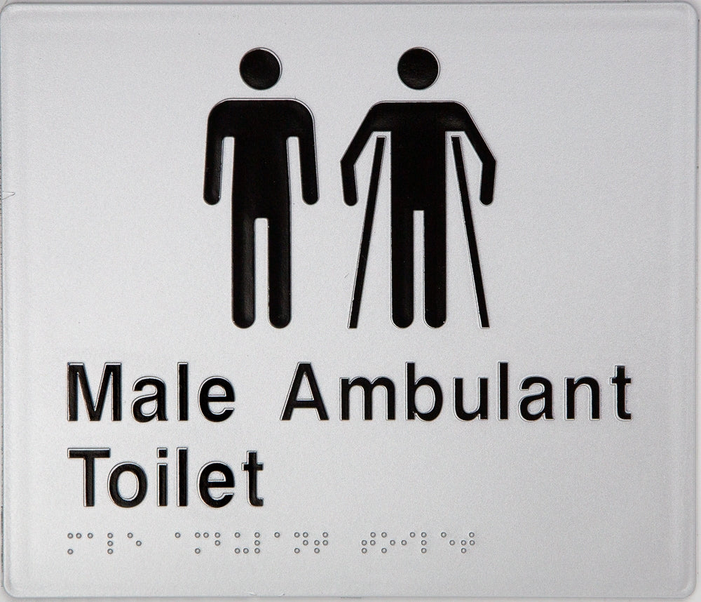 BEST BUY MMAT Male Toilet and Male Ambulant Toilet Sign Braille