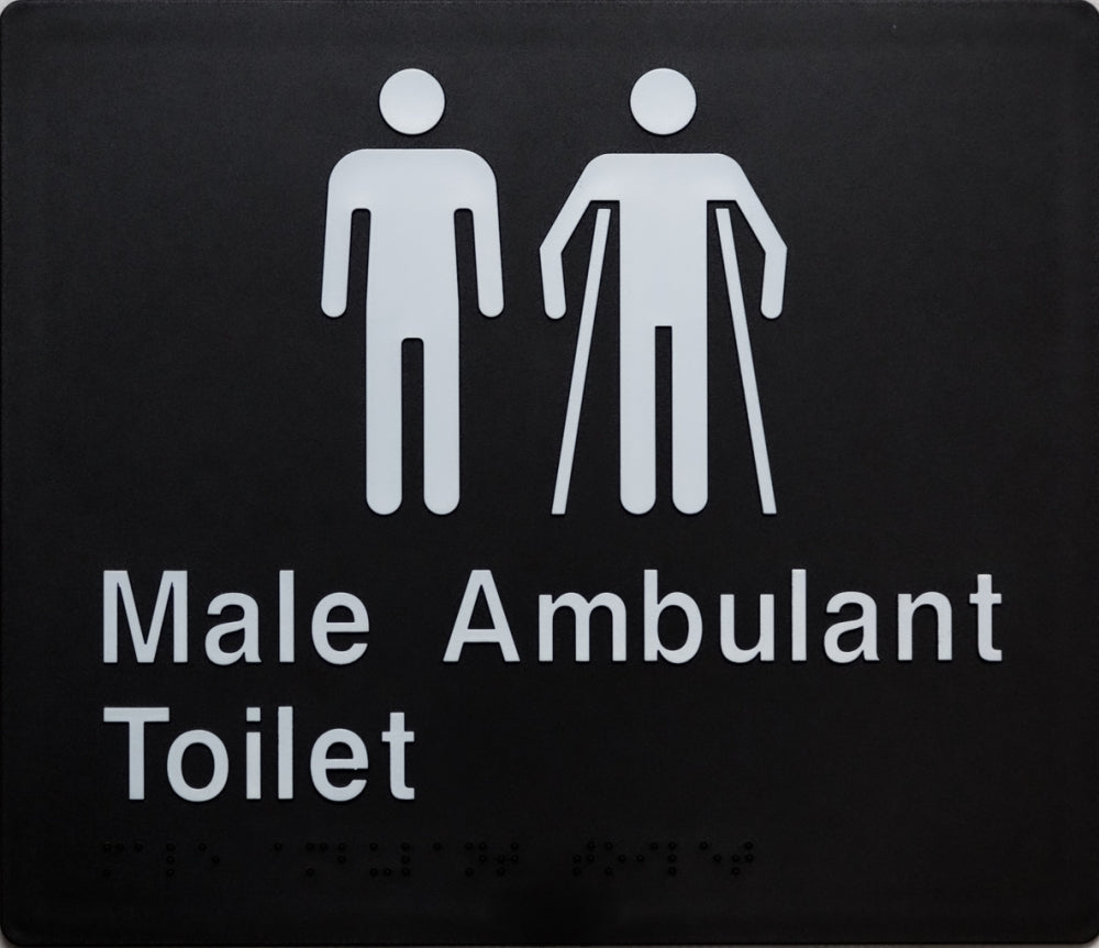 BEST BUY MMAT Male Toilet and Male Ambulant Toilet Sign Braille