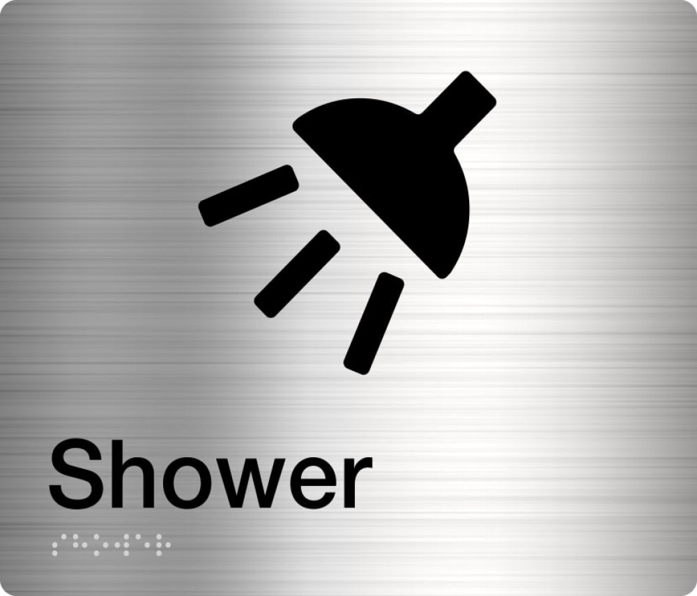 BEST BUY Shower Sign Braille