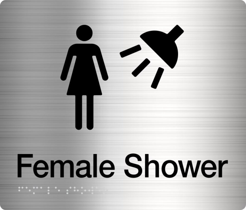 BEST BUY FS Female Shower Sign Braille