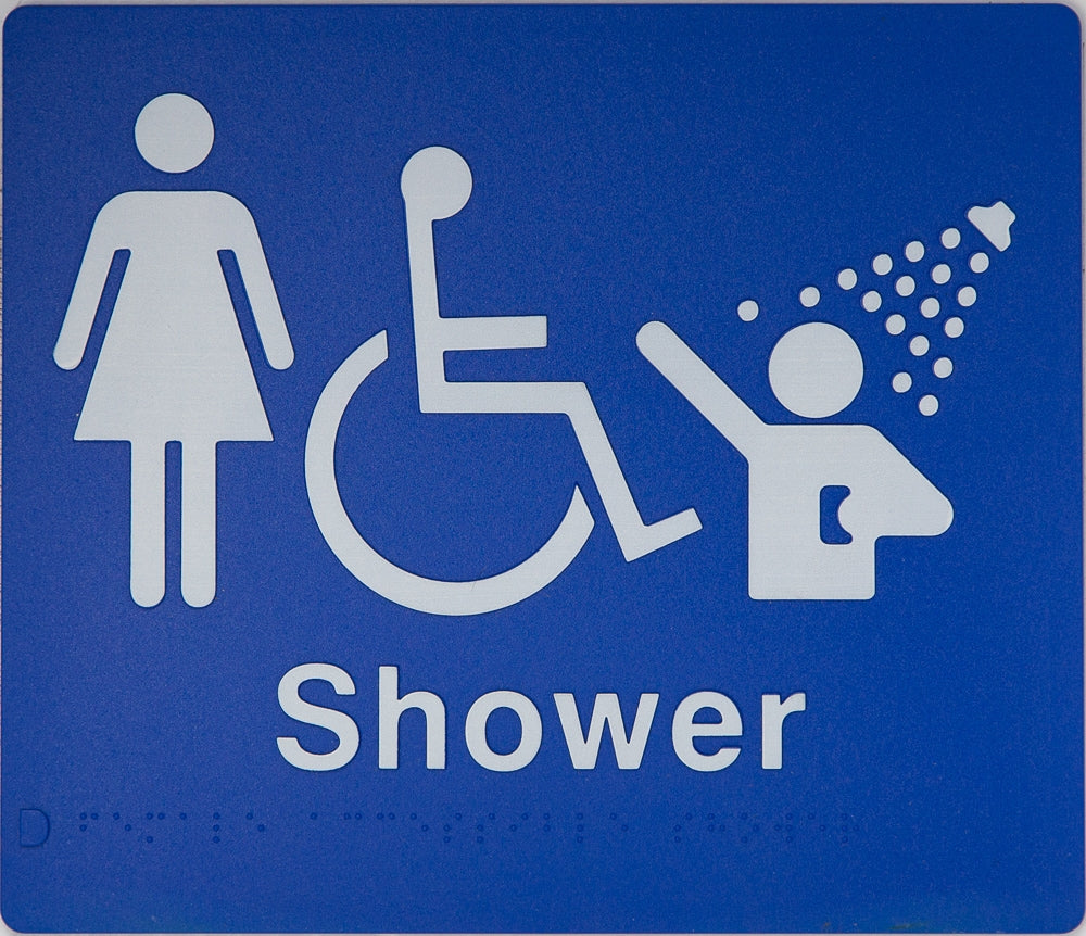 BEST BUY FDS Female Accessible Shower Sign Braille