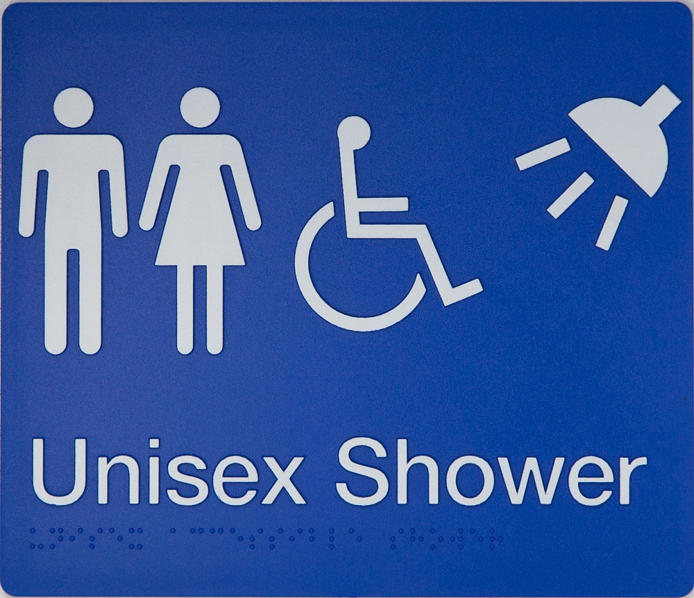 BEST BUY MFDS Unisex Accessible Shower Sign Braille