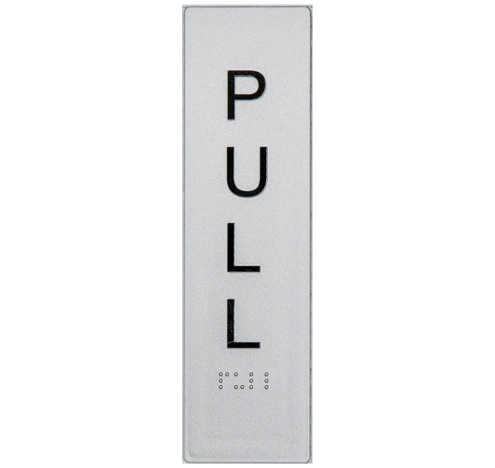 BEST BUY Vertical Pull Entry Sign Braille