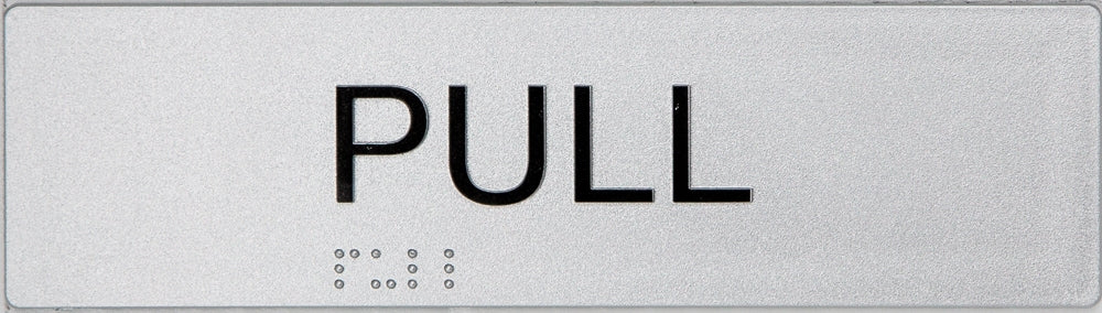 BEST BUY Horizontal Pull Entry Sign Braille