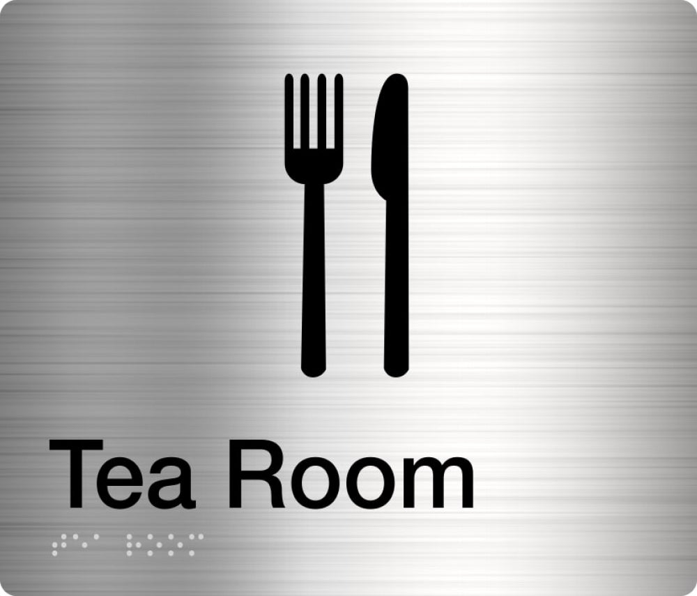 BEST BUY Tea Room Sign Braille