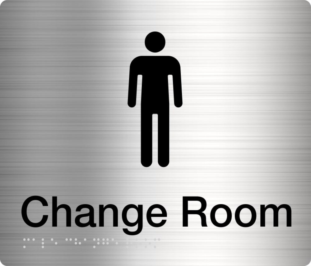 BEST BUY MCR Male Change Room Sign Braille