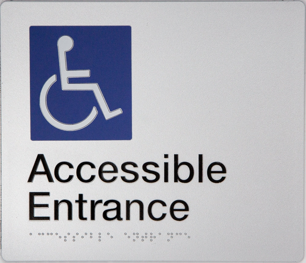 BEST BUY AE Accessible Entrance Sign Braille
