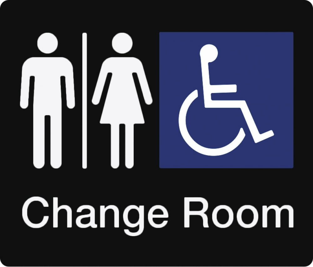 BEST BUY MFDC Unisex Accessible Change Room Sign Braille