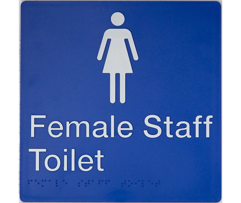 BEST BUY Female Staff Toilet Amenity Sign Braille