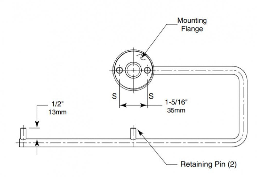 BOBRICK Cubicle B547 Double Toilet Roll Holder