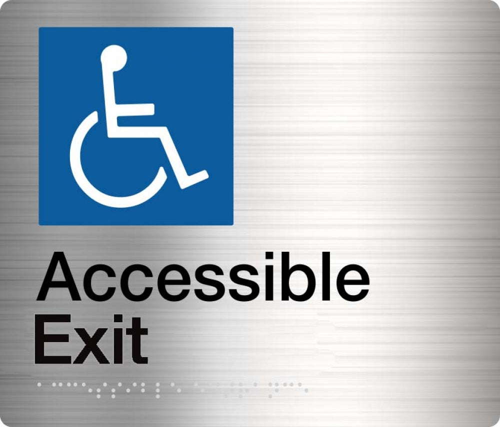 BEST BUY Accessible Exit Sign Braille