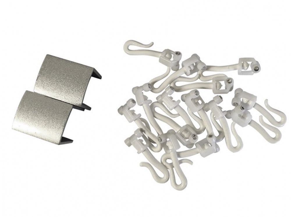 Metlam Micro Modular Shower Curtain Track L Shaped (4 pieces)
