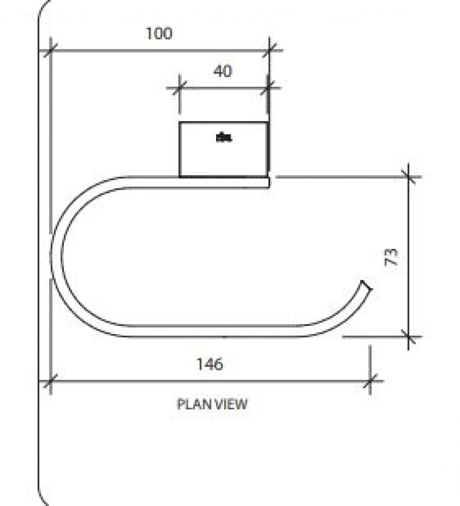 RBA Oken RBA1631-302 Toilet Roll Holder