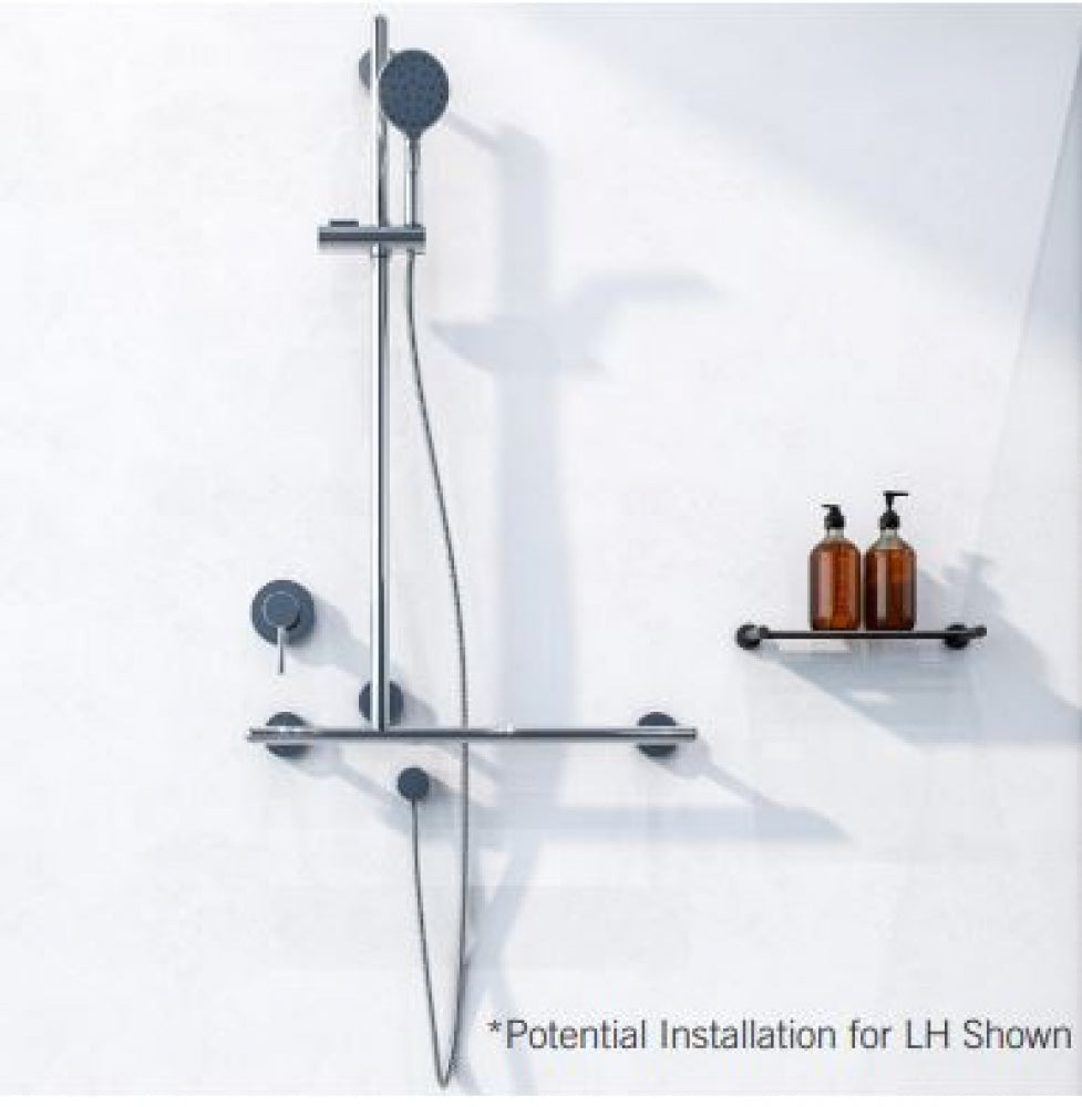 RBA Raffaello Shower Set T Grab Rail with Handset Slider and Mixer