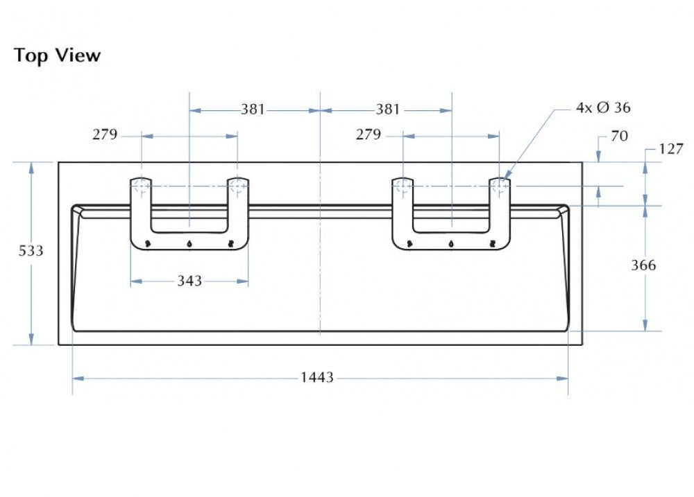 Bradley Verge Double Basin with Washbar Technology