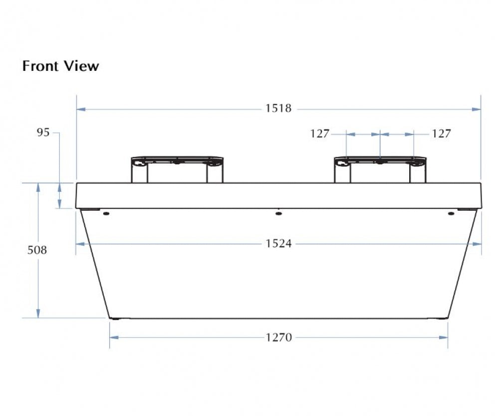 Bradley Verge Double Basin with Washbar Technology