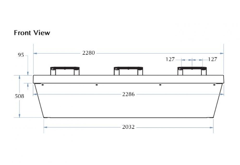 Bradley Verge Triple Basin with Washbar Technology