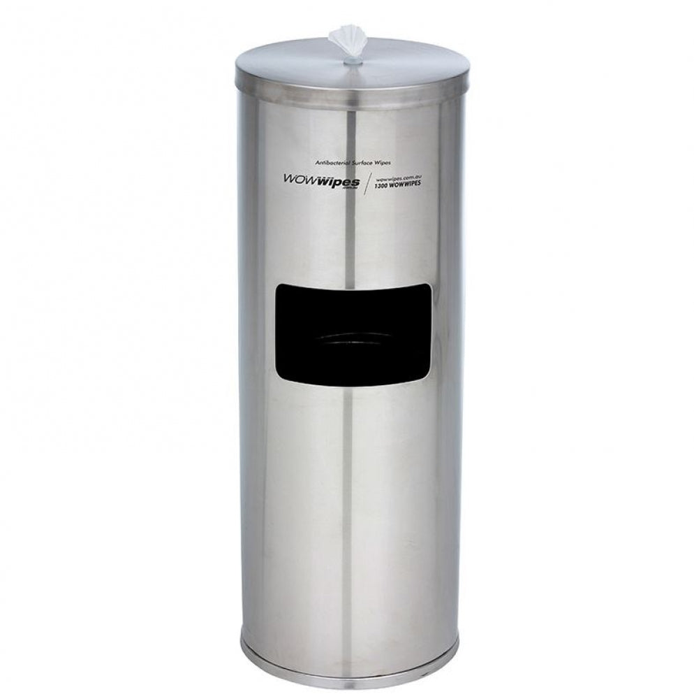 WOW Wipes Premium Floor Standing Wipe Dispenser and Bin