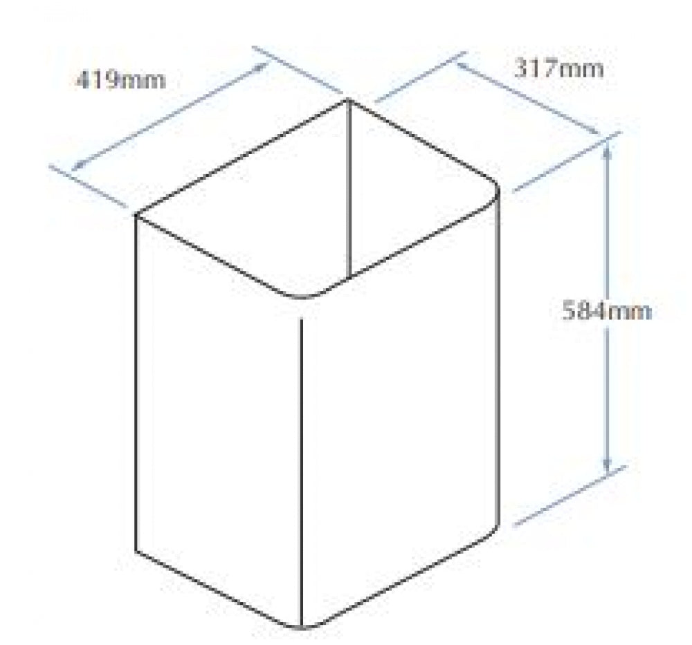 Bradley 355 Waste Receptacle 78L