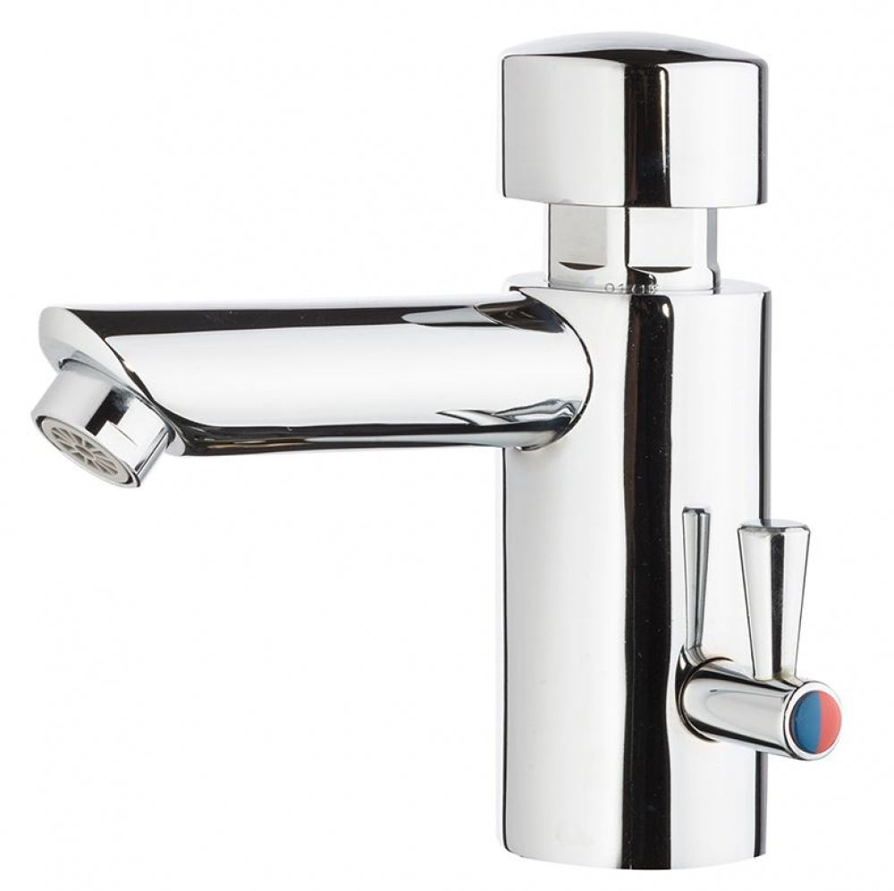 Gentec Flostop TFT2500 Timed Flow Pillar Tap with Temperature Mixer