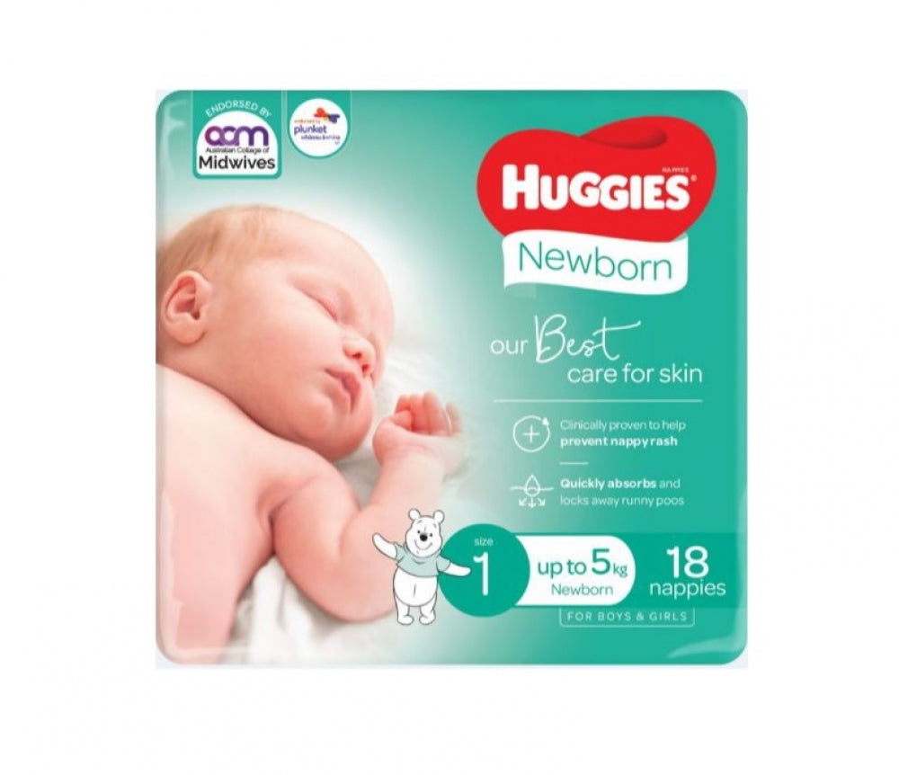 Huggies Ultimate Nappies Unisex Newborn Size 1