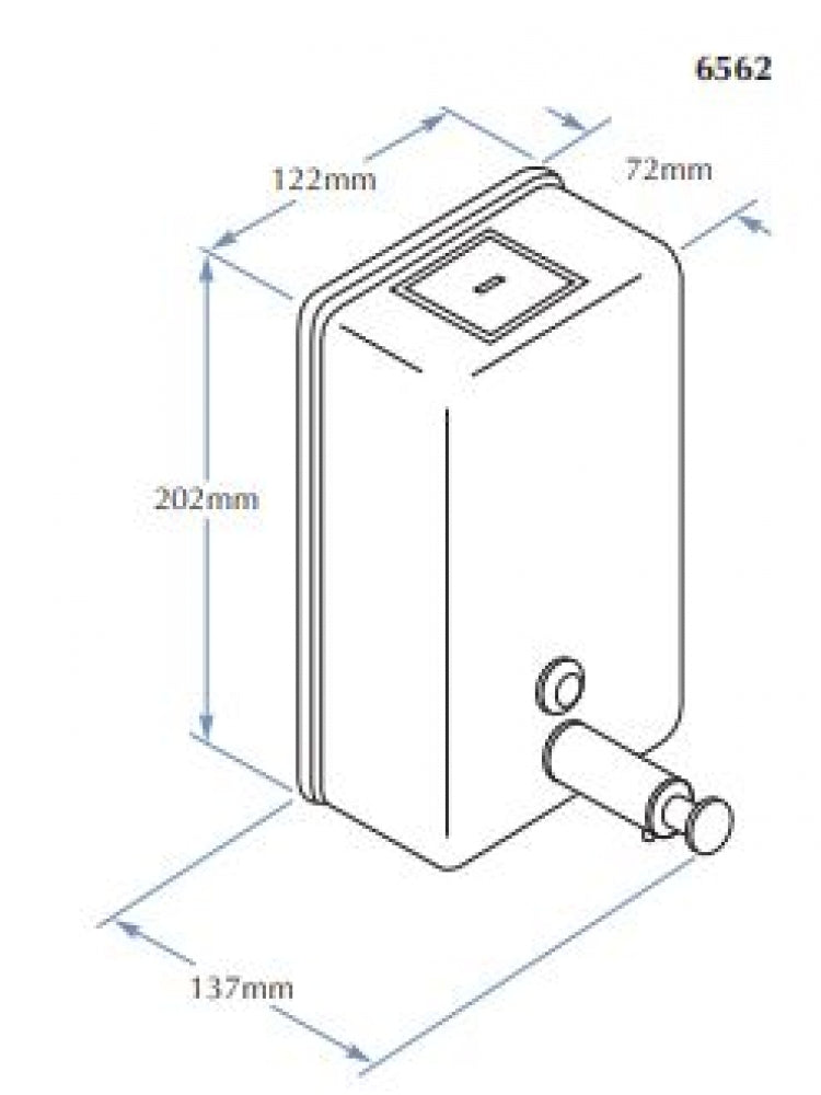 Bradley 6562-W Liquid Soap Dispenser