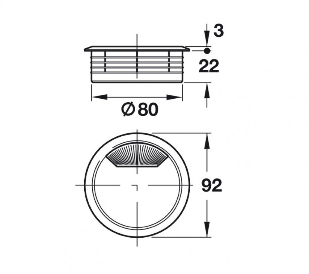 Hafele Office Cable Outlet
