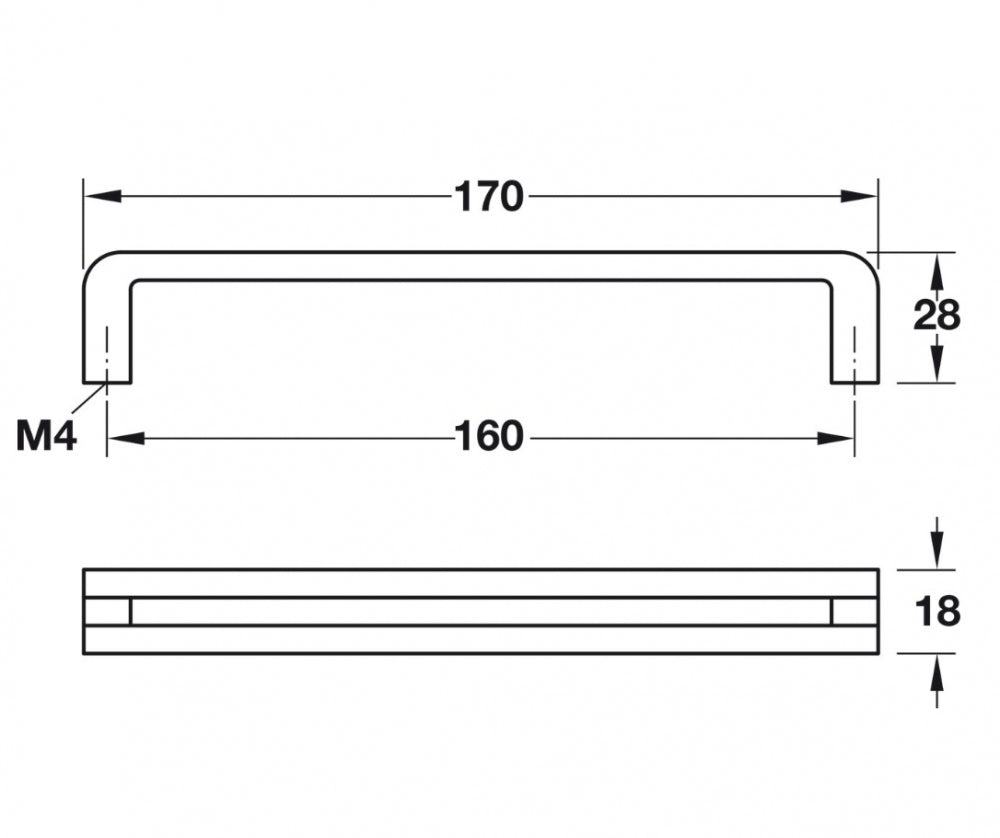 Hafele Urban Furniture Handle